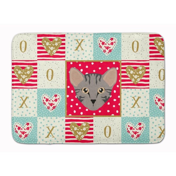 Carolines Treasures 19 x 27 in. Safari Cat Love Machine Washable Memory Foam Mat CK5156RUG - main